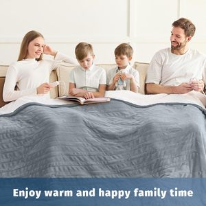 Couverture chauffante électrique personnalisée en flanelle polaire double face 180*130cm, protection contre la surchauffe 220V - Product Image 5