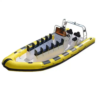 CE Hypalon Yacht Fiberglas 7m Schlauchboot Hersteller Rippen boot mit Jockey-Sitz