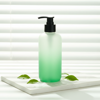 Bouteille pompe en plastique PET de 300 ml, sérigraphiée, pour shampoing, gel douche, savon liquide, lotion, crème pour le visage, désinfectant pour les mains