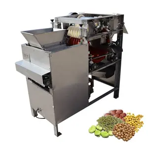 Fornecedor fábrica baixo preço tipo molhado amendoim amêndoa máquina de casca de soja para venda