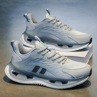 Chaussures de sport respirantes en mesh aux designs populaires, avec coussin d'air, augmentant la taille, pour hommes