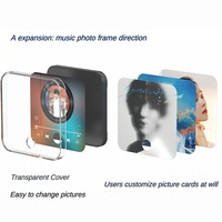 Aimant de Réfrigérateur Personnalisable DIY Musique Coran vierge pour Sublimation, Aimant de Réfrigérateur Photo Musical Personnalisé, Lecteur de Musique Bluetooth pour Mur et Réfrigérateur