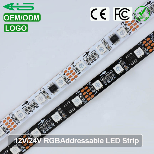 ODM/OEM DC12 LED RGB Addressable LED Strip Waterproof Programmable WS2811 1934 RGB LED Strip Light 12V for Staget