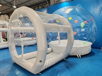 Tente à bulles gonflable transparente, imperméable, durable, résistante au soleil, facile à installer, pour activités de plein air, fête, château gonflable