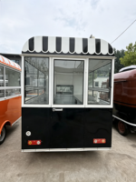 Camion de vente ambulante électrique à 3 roues en acier inoxydable pour la vente de crème glacée et de nourriture, chariot de restauration mobile pour une utilisation multi-scènes