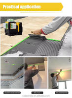 Niveau laser vert auto-nivelant 3D à 12 lignes, niveau laser horizontal et vertical pour la maison et les bâtiments commerciaux