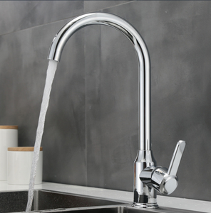 Polished Chrome Kitchen Sink Faucet - Product Image 4