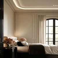 Meubles sur mesure contemporains pour toute la maison, menuiserie de villa, design de porte cintrée, panneau mural, rangement intégré multi-espaces