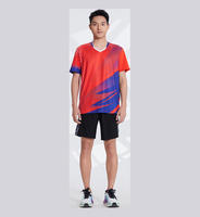 Jersey Bulu Tangkis Keluarga Kustom Bernapas Cepat Kering Ringan Seragam Tim Pertandingan Logo Kustom Pesanan Grosir
