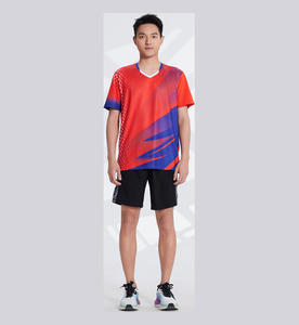 Jersey Bulu Tangkis Keluarga Kustom Bernapas Cepat Kering Ringan Seragam Tim Pertandingan Logo Kustom Pesanan Grosir - Product Image 4
