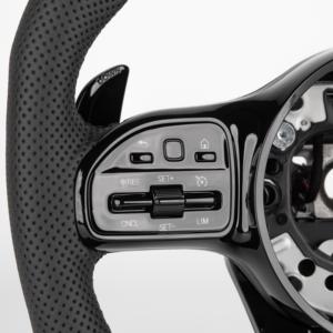 Volant en cuir de qualité supérieure pour <span class=keywords><strong>Mercedes</strong></span> Classe C, E, S, CLS, GLK, GLC, GLE, GLS, GLA, GLB, G, <span class=keywords><strong>SL</strong></span>, SLK, SLC - Product Image 2