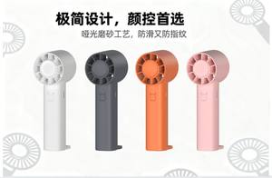 Ventilador de Mano Recargable Mini, Portátil, Tres Velocidades, Plástico, Bajo Ruido, Eficiente Energéticamente, para Hogar y Auto, USB - Product Image 5