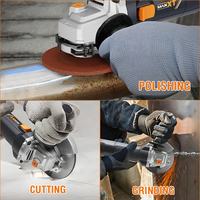MAXXT Meuleuse d'angle portable de haute qualité 1700W avec interrupteur à glissière pour le bricolage, 10000 tr/min pour la découpe, le polissage et le sciage du bois