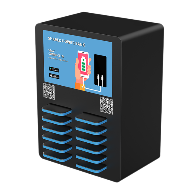 12 Slots Stackable Vending Machines Power Bank Vending Machine Embedded with Pos Phone Charging Station Sharing Powerbank