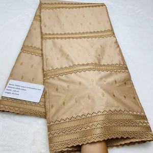 Tissu de Dentelle Polie Africaine <span class=keywords><strong>Luxe</strong></span> Coton Blanc Polonais Suisse Pour Hommes Fête Mariage Haute Qualité - Product Image 3