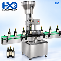 Machine automatique de bouchage de bouteilles de vin avec alimentateur de bouchons, équipement de pressage et de scellage de bouchons pour bouteilles en verre, pour ligne de production d'usine de vin