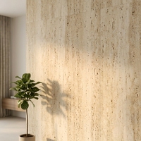 Panneau mural flexible en pierre de travertin, texture 3D, revêtement mural intérieur en pierre douce, panneaux muraux décoratifs en fausse pierre pour l'extérieur