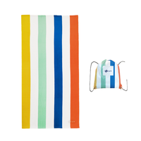 Sand Free Woven Rectangle Quick Dry Breathable Cotton Microfiber 300-499 GSM All-Season Modern Beach Travel Towel