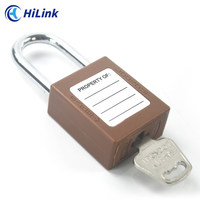 Chine personnalisé LOTO fabricant brun 38mm en acier trempé manille verrouillage de sécurité Tagout cadenas qualité «Made China» serrures