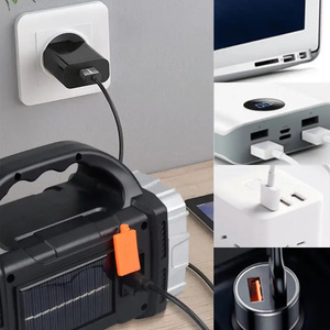 Siêu Sáng Dài Rang Năng Lượng Mặt Trời Sạc Cầm Tay Spotlight Không Thấm Nước USB Có Thể Sạc Lại <span class=keywords><strong>LED</strong></span> Torch Chiến Thuật Đèn Pin Tìm Kiếm Ánh Sáng - Product Image 6