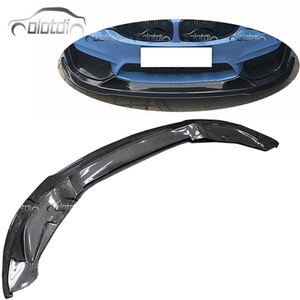 R Style Carbon Fiber Front Bumper Lip Chin Spoiler Wing <b>Splitter</b> for BMW F80 M3 F82 F83 M4 Front Lip - Product Image 1