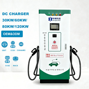 Nouvelle station de recharge rapide pour véhicules électriques, à montage au sol, avec RFID, puissance de sortie 60/80/120 kW - Product Image 2