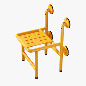 <b>Folding</b> Shower <b>Stool</b> For Elderly And Pregnant Women 150kg Load Capacity Non Slip Safety Handrails Bathroom Seat - Product Image 5