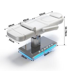 Lettino da Massaggio di Lusso Portatile, Tavolo Elettrico per Massaggi con Materasso in Memory Foam, Altezza Regolabile Elettricamente per Centri Estetici - Product Image 3
