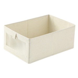 Caja de Almacenamiento Plegable Grande, Moderna y Minimalista, con Ventana Transparente, de Algodón y Lino, <span class=keywords><strong>para</strong></span> Ropa, <span class=keywords><strong>Libros</strong></span> Infantiles y Otros Artículos - Product Image 6