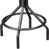 Tabouret de bar industriel style ferme, réglable, avec assise type tracteur, pour cuisine, bar à domicile, petit-déjeuner et salle à manger