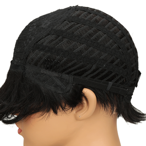 วิกผมคน Pixie Cut European <span class=keywords><strong>Upart</strong></span>,วิกผมสั้นลอนออนไลน์ไม่มีกาววาดคู่วิกผมมนุษย์จากจีน - Product Image 5