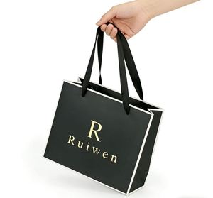 Custom LOGO Small Portable Paper Packaging <b>Bag</b> <b>for</b> Jewelry Gift <b>Bags</b> and Luxury Brand Packaging Good Quality Durable - Product Image 2