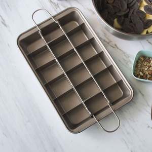 Sartén dorada de acero al carbono para hornear pasteles, con divisor, utensilios para hornear pasteles - Product Image 2