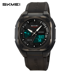 Reloj SKMEI 2328 de Pulsera de Plástico, Cuadrado, para Hombre, LED, Resistente al Agua, Analógico y Digital, Venta al Por Mayor, Alta Calidad, DFS01 - Product Image 4