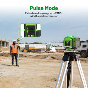 Nivel Láser Huepar DP04CG-BT 4D de Haz Verde de 16 Líneas, Nivelación Automática Electrónica, Ajuste de Brillo, Kit de Indicadores LED - Product Image 4