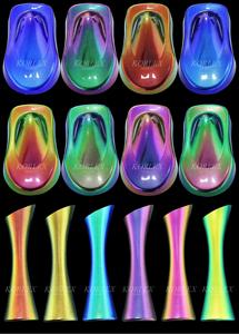 Poudre de <span class=keywords><strong>peinture</strong></span> de revêtement en pigment super intense à changement de <span class=keywords><strong>couleur</strong></span> en vrac d'usine, super chrome, ultra-shift, super caméléon, aurora, hypershift - Product Image 6