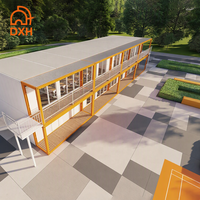 Structure en acier durable, maison préfabriquée modulaire mobile entièrement meublée, conteneur détachable, salle de classe moderne