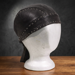 Bandana Durag unisexe en cuir HMB-901K Skullcap Hats Scarf avec design personnalisé pour les sports de plein air - Product Image 2