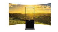 Quiosco reproductor multimedia pantalla LED quiosco makitso Blade microvision quiosco de señalización digital