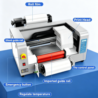 Imprimante DTF UV A3 Double XP600 pour laminage à froid de rouleaux, bouteilles, canettes, clés USB, cartes PVC, panneaux KT, métal