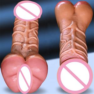 Groothandel Realistische Anale Pussy Dildo Masturbator Koeherder Paar Homo Seksspeeltjes Voor Wederzijdse Masturbatie - Product Image 6