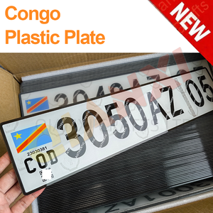 <span class=keywords><strong>Plaque</strong></span> d'immatriculation de <span class=keywords><strong>voiture</strong></span> réfléchissante en acrylique épais, format standard, durable, décorative, pour extérieur, Congo 2026 - Product Image 2