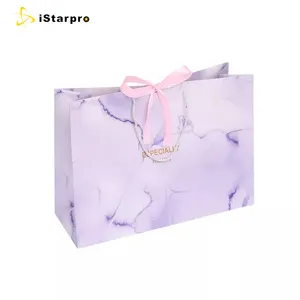 Small, medium, large, extra large Luxury Decorative Handmade Custom Marble Ribbon Jewelry paper gift bag