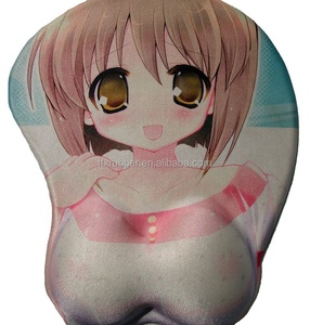 セクシーな女の子フルオープン写真ホット販売カスタム印刷美容ジェル充填乳房マウスパッド