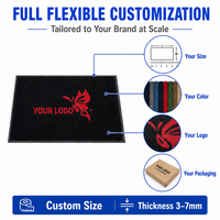 Bedruckte Outdoor-Fußmatte mit Logo, Gummi-Willkommensmatte, Individuelle Bodenmatten mit Logo, Teppichmatte