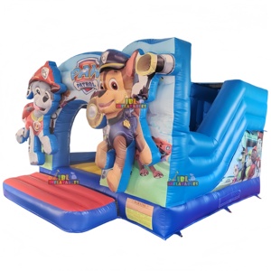 Château gonflable de <span class=keywords><strong>patrouille</strong></span> en PVC en gros avec toboggan, maison de saut gonflable de dessin animé pour les enfants, location de jeux pour fêtes - Product Image 3