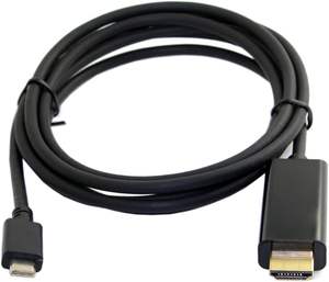 Кабель SYONG USB-C - HDMI 4K30Hz HDR, совместимый с MacBook, <span class=keywords><strong>iPad</strong></span>, iPhone, HD TV и другими устройствами (черный) - Product Image 1