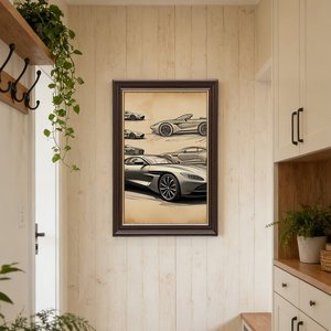 Cadre en bois grainé et doré 24x36 avec motto familial pour affichage en galerie ou salon - Product Image 6