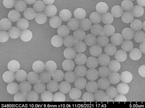 Nanoparticules de polystyrène carboxylé monodispersées à haute uniformité, norme pour l'immunoturbidimétrie hypersensible - Product Image 2