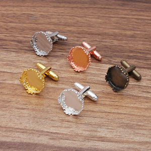 Qiyifeng Diy 6 colores Infitted 15mm Corona Gemelos franceses (05923) Componentes de hallazgos de joyería - Product Image 3